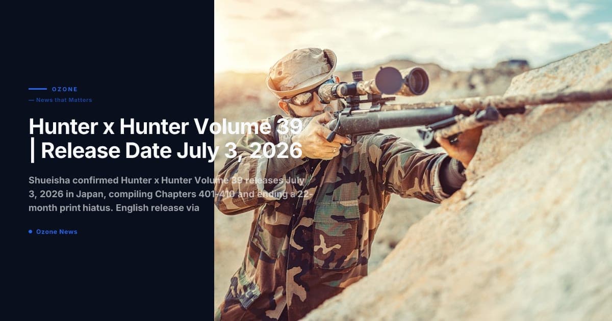 Hunter x Hunter Volume 39 | Release Date July 3, 2026
