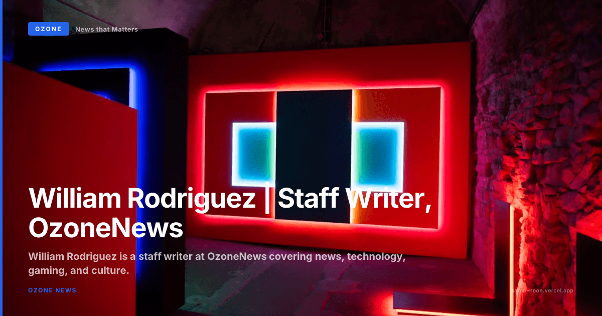 William Rodriguez | Staff Writer, OzoneNews