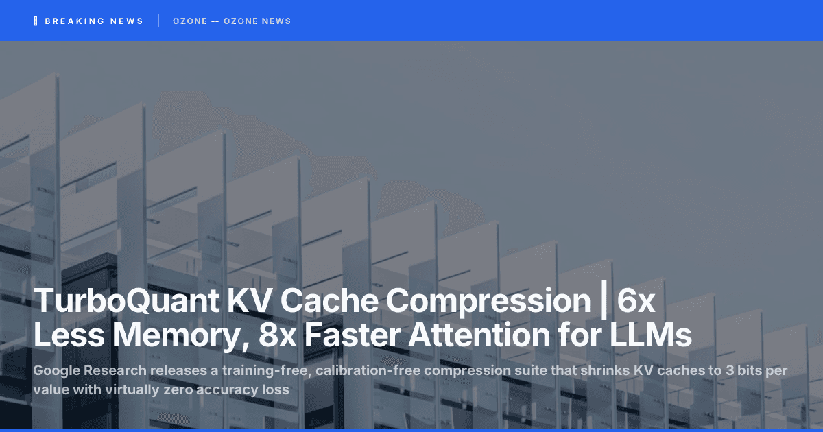 TurboQuant KV Cache Compression | 6x Less Memory, 8x Faster Attention for LLMs