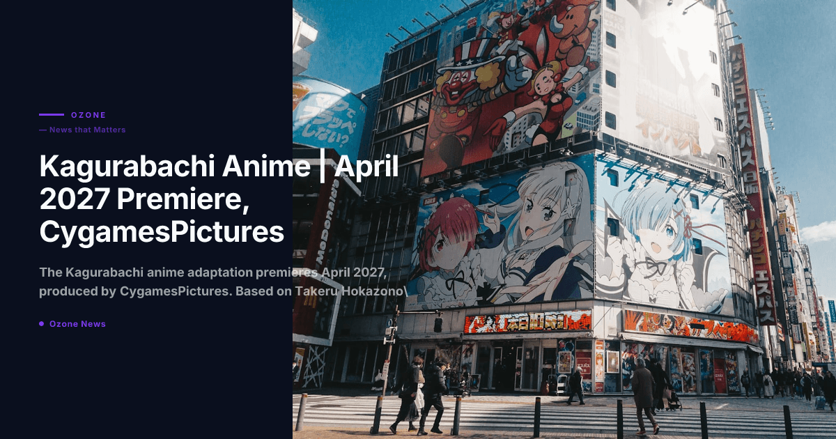Kagurabachi Anime | April 2027 Premiere, CygamesPictures