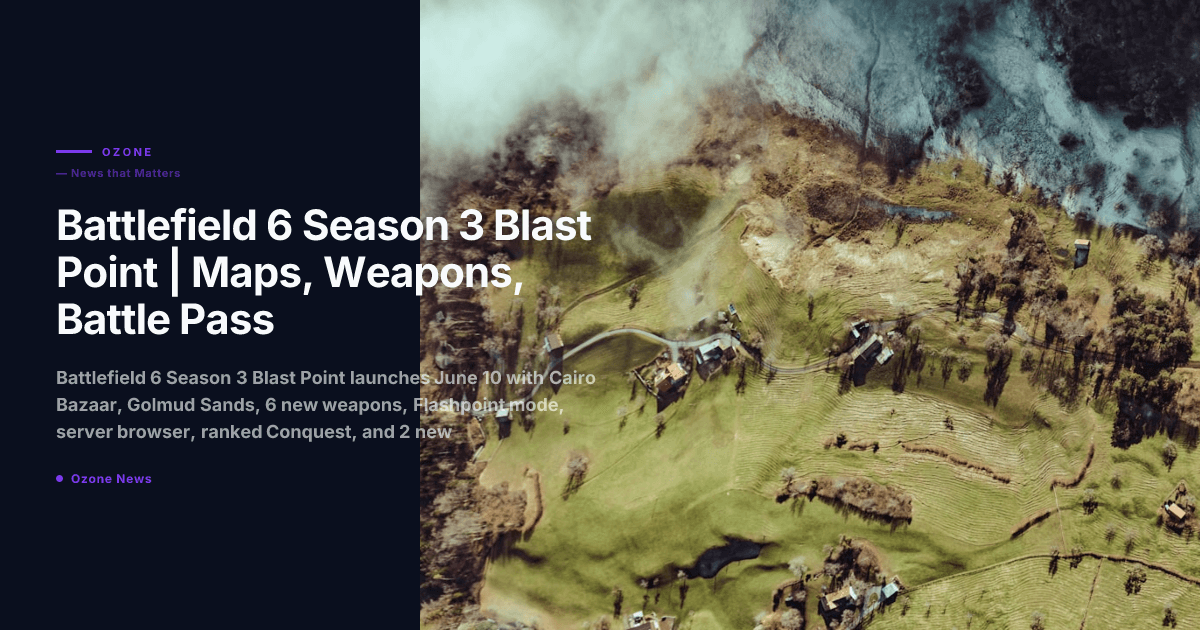 Battlefield 6 Season 3 Blast Point | Maps, Weapons, Battle Pass