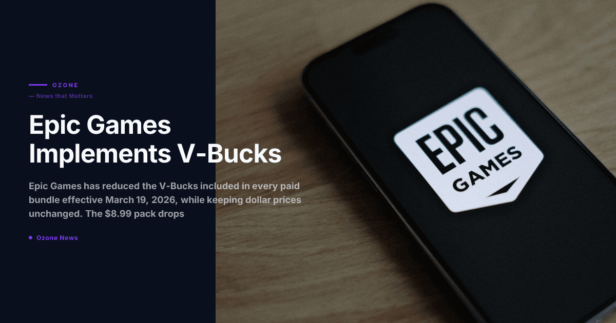 Epic Games Implements V-Bucks