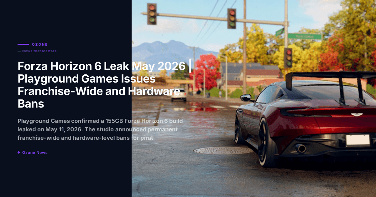 Forza Horizon 6 Leak May 2026 | Playground Games Issues Franchise-Wide and Hardware Bans