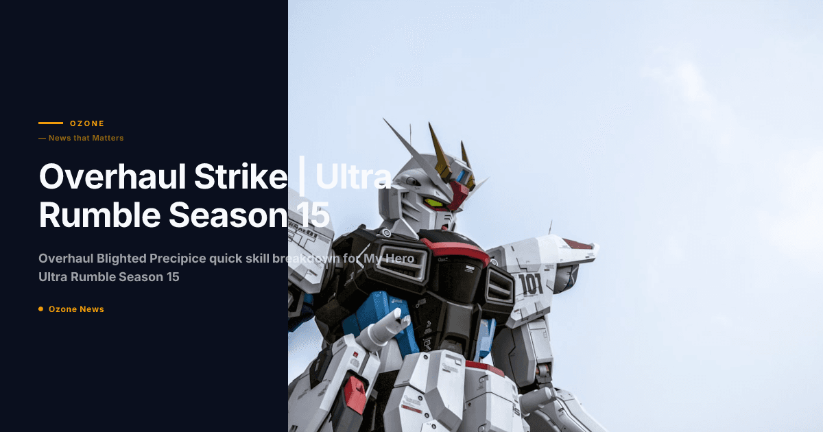 Overhaul Blighted Precipice Quick Skill  ” Season 15 My
