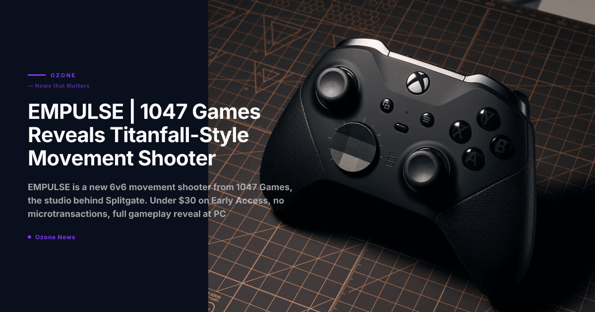 EMPULSE | 1047 Games Reveals Titanfall-Style Movement Shooter