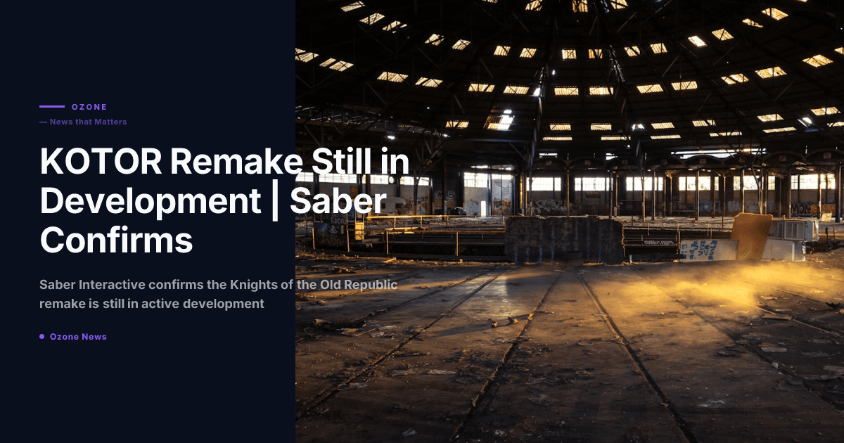 KOTOR Remake Still in Development, Saber Confirms | 5 Years