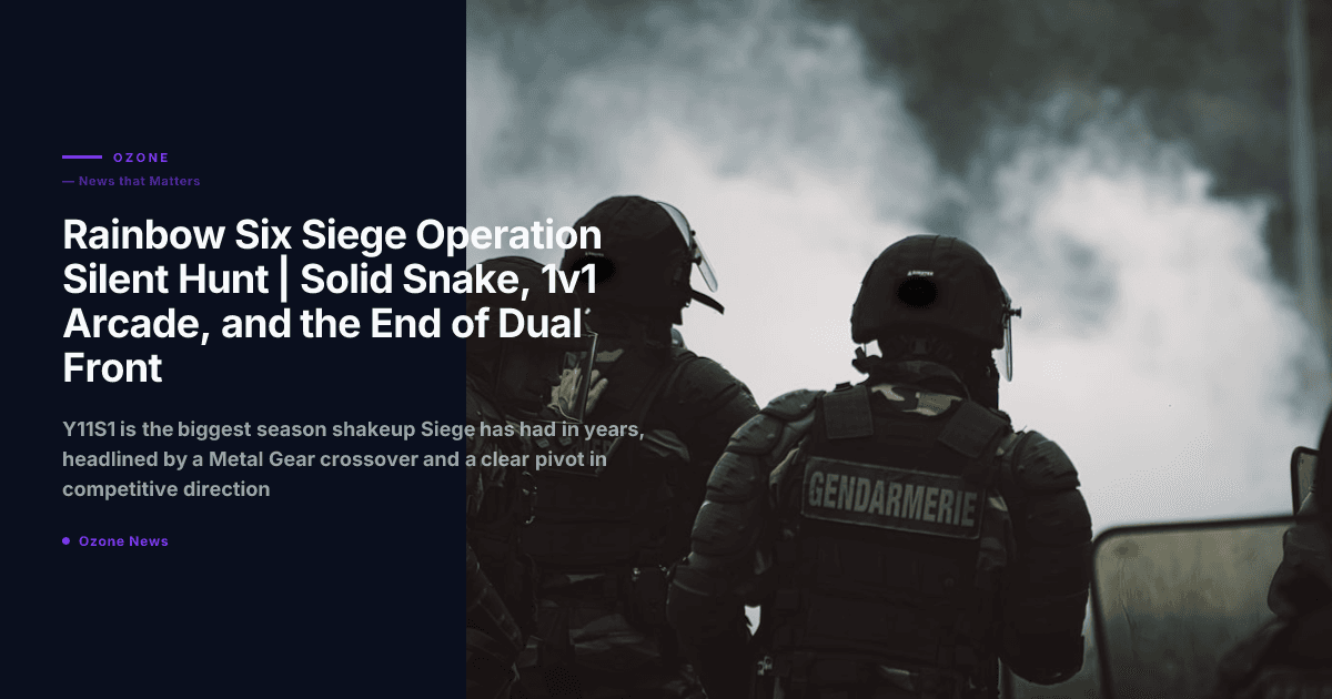Rainbow Six Siege Operation Silent Hunt | Solid Snake, 1v1 Arcade, and the End of Dual Front