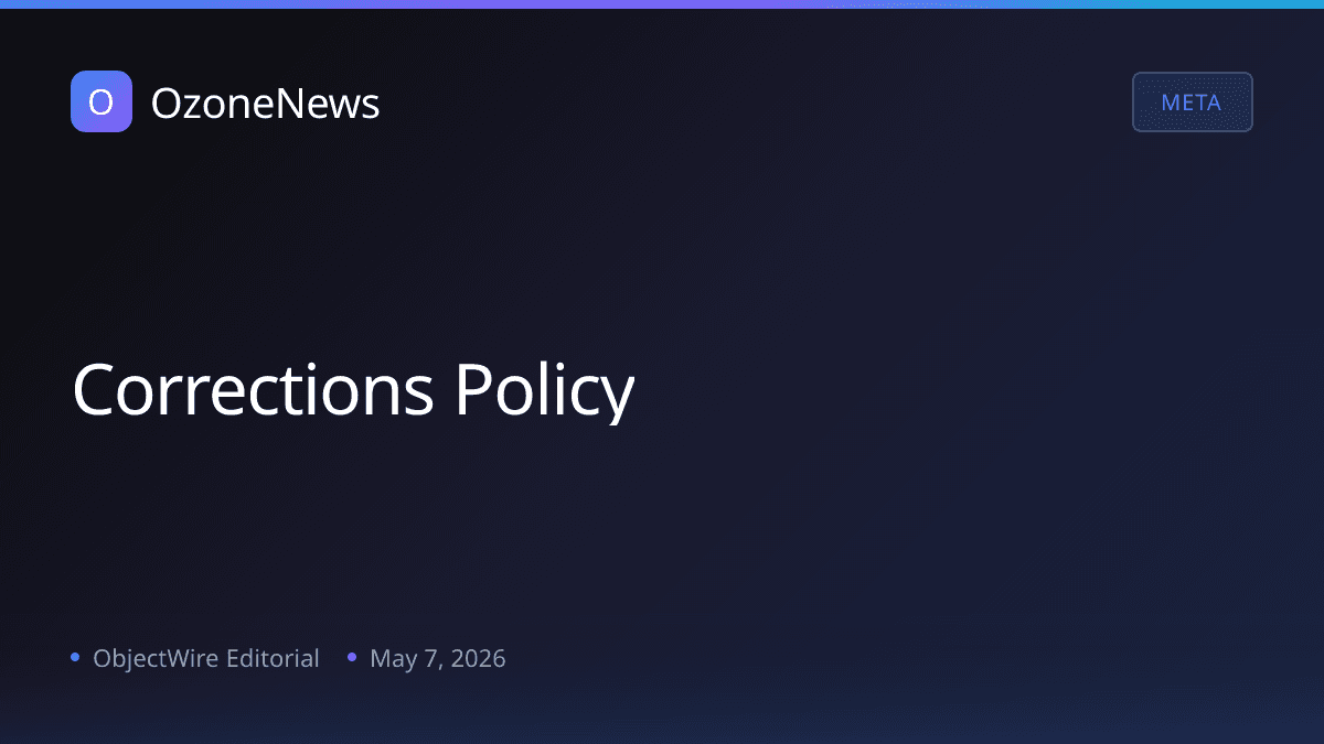 Corrections Policy