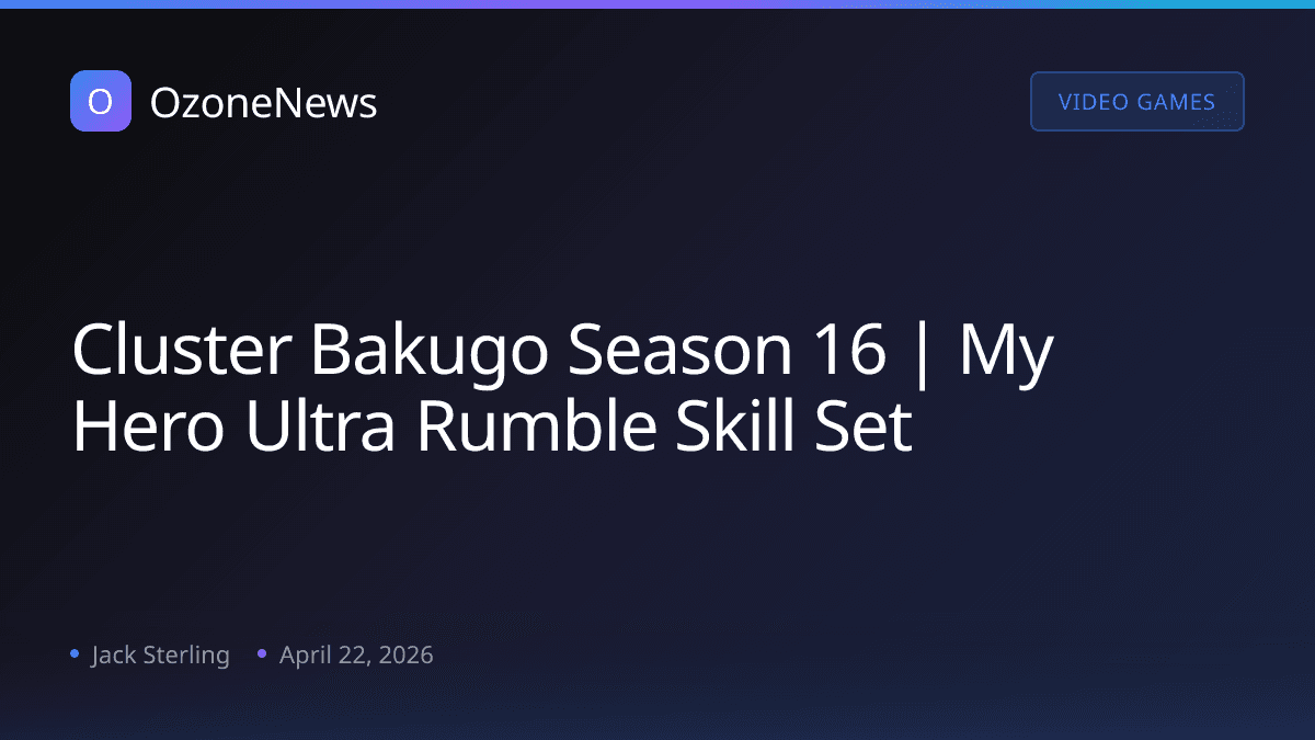 Cluster Bakugo Season 16 | My Hero Ultra Rumble Skill Set